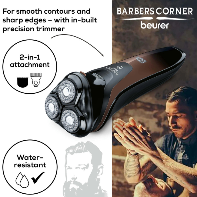 BEURER 3 HEAD RECHARGEABLE SHAVER 58.10